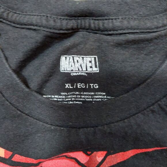 Deadpool Marvel T-Shirt Size XL Lot-2 Shirts Total Black & Gray - Picture 2 of 10